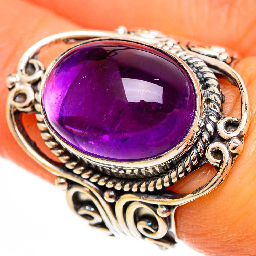 Amethyst Rings handcrafted by Anasilvercos - RING112824