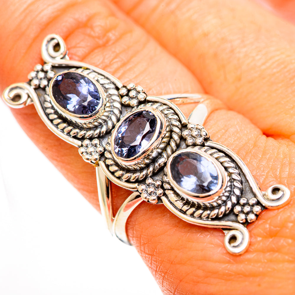 Blue Spinel Rings handcrafted by Anasilvercos - RING112826