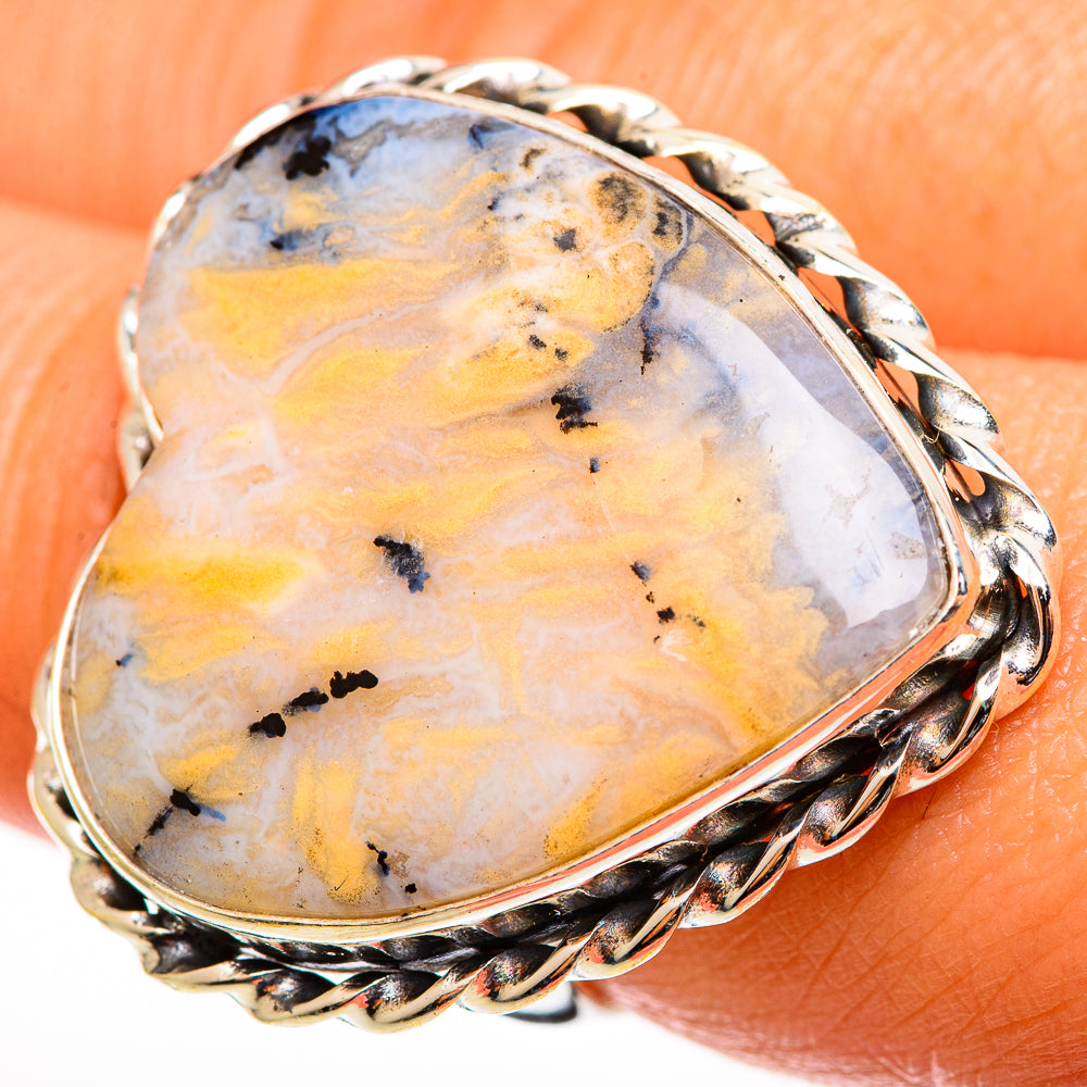 Dendritic Opal Rings handcrafted by Anasilvercos - RING112847