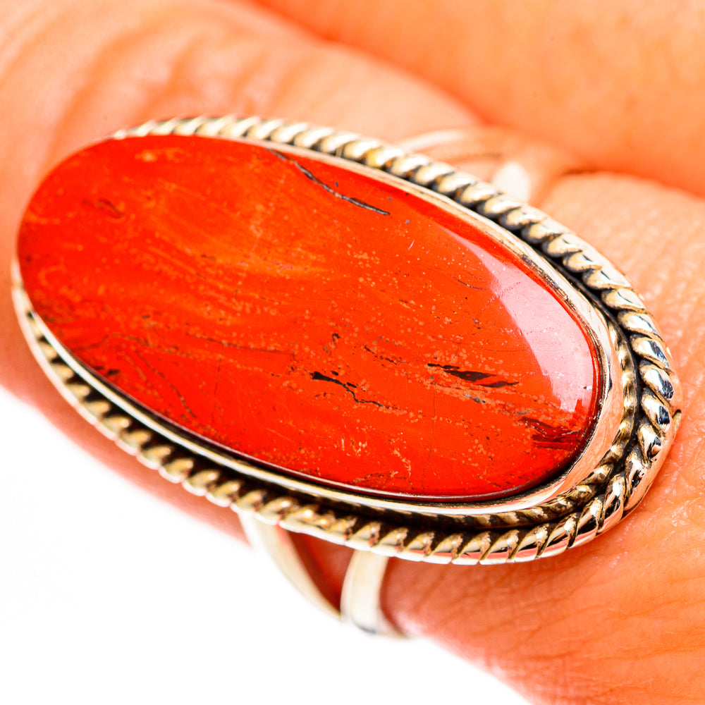 Red Jasper Rings handcrafted by Anasilvercos - RING112852