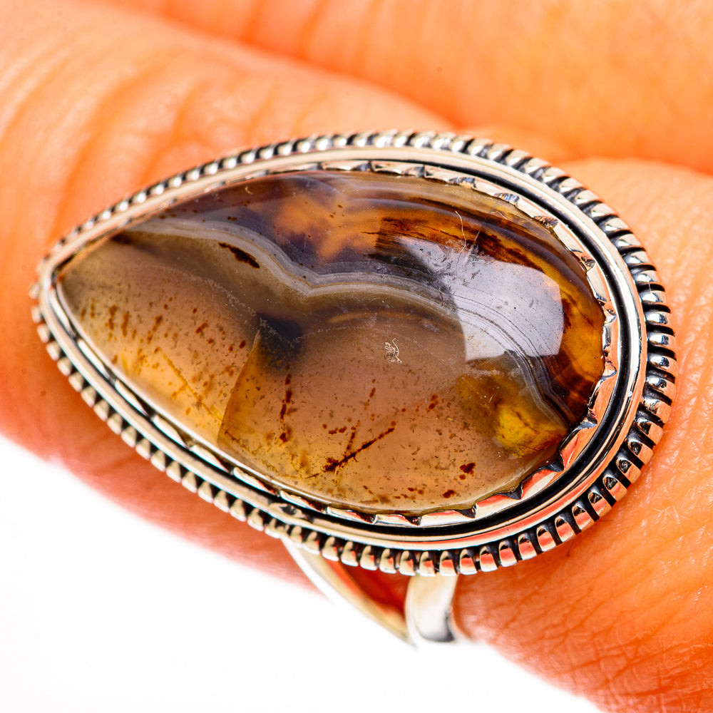 Montana Agate Rings handcrafted by Anasilvercos - RING112856