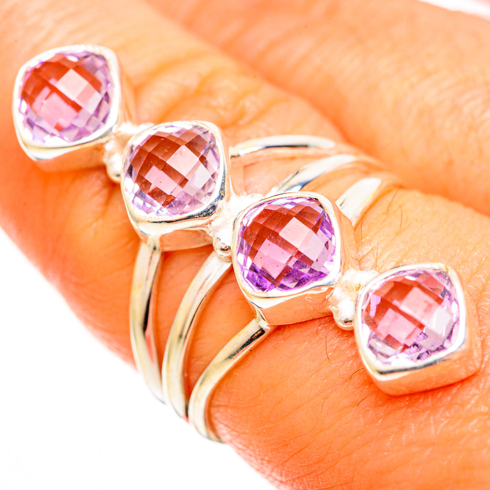 Kunzite Rings handcrafted by Anasilvercos - RING112863