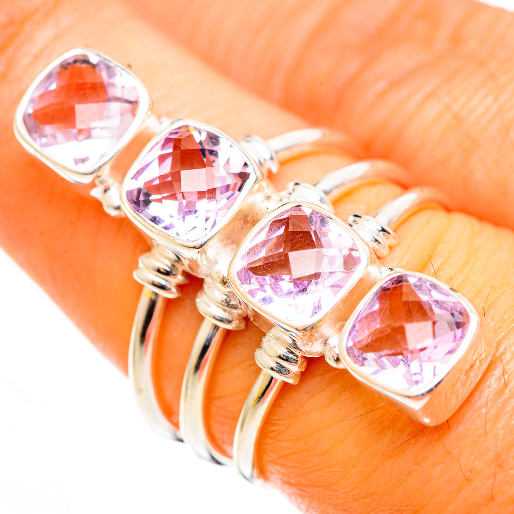 Kunzite Rings handcrafted by Anasilvercos - RING112866