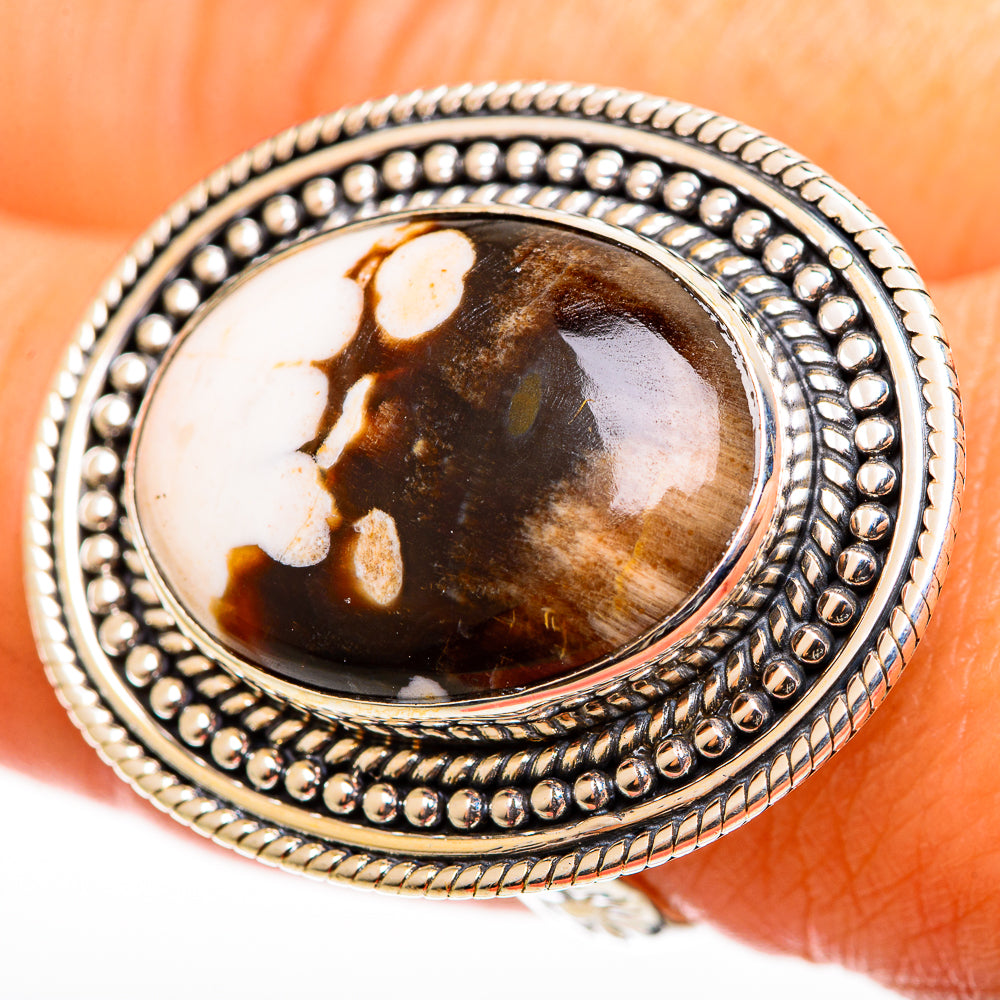 Peanut Wood Jasper Rings handcrafted by Anasilvercos - RING112884
