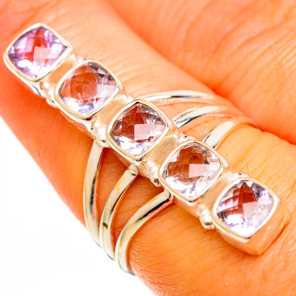 Kunzite Rings handcrafted by Anasilvercos - RING112895