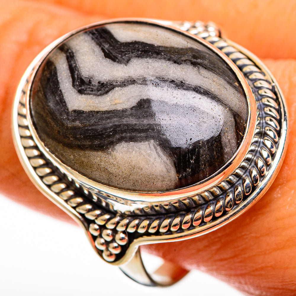 Pinolith Jasper Rings handcrafted by Anasilvercos - RING112898