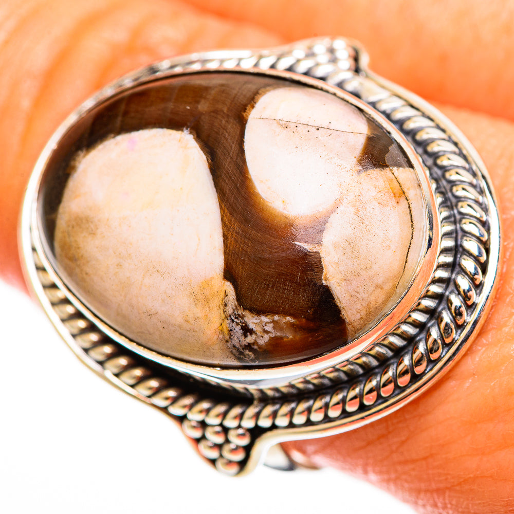 Peanut Wood Jasper Rings handcrafted by Anasilvercos - RING112908