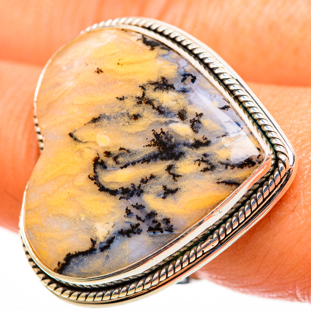 Dendritic Agate Rings handcrafted by Anasilvercos - RING112941