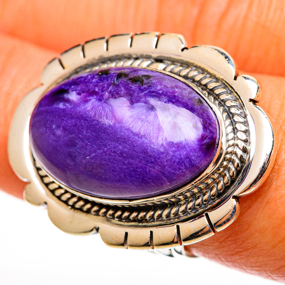 Charoite Rings handcrafted by Anasilvercos - RING112945
