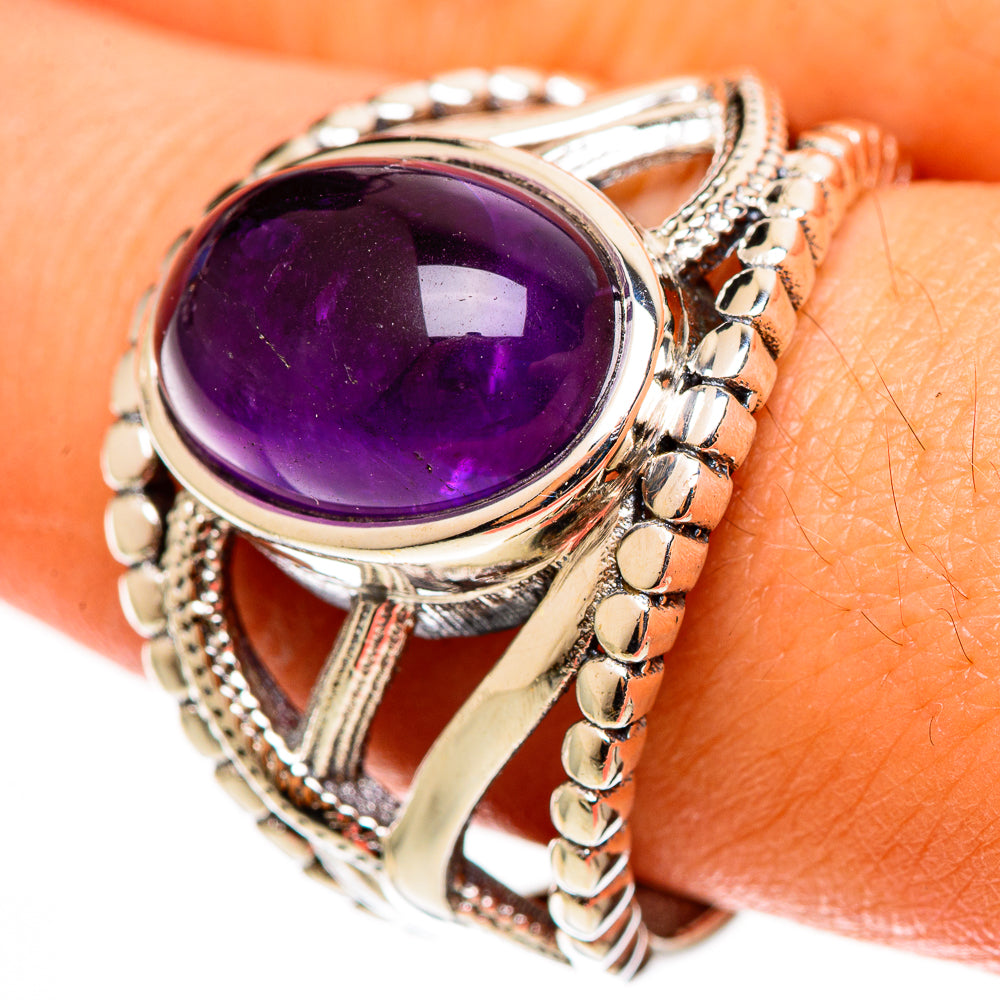 Amethyst Rings handcrafted by Anasilvercos - RING112966