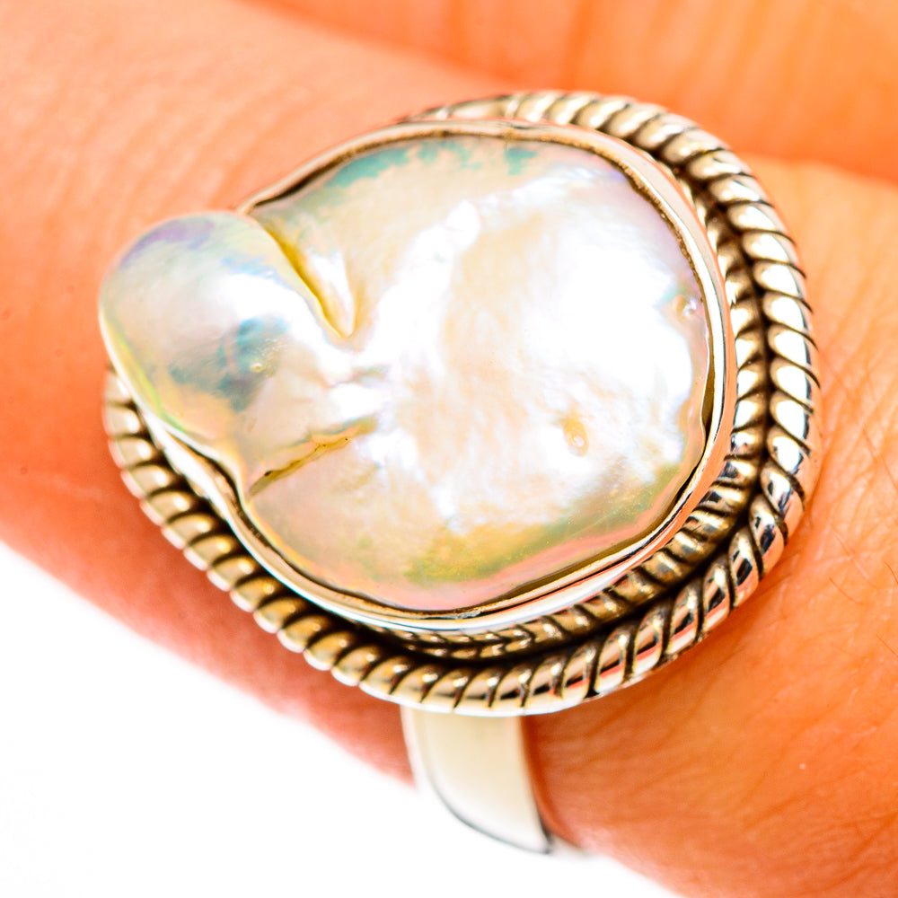 Mother Of Pearl Rings handcrafted by Anasilvercos - RING112974