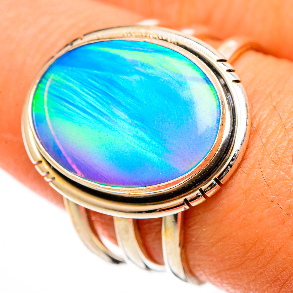 Aura Opal Rings handcrafted by Anasilvercos - RING112983