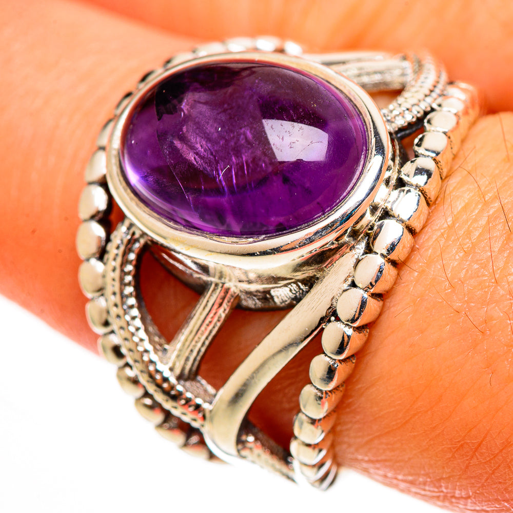 Amethyst Rings handcrafted by Anasilvercos - RING113000