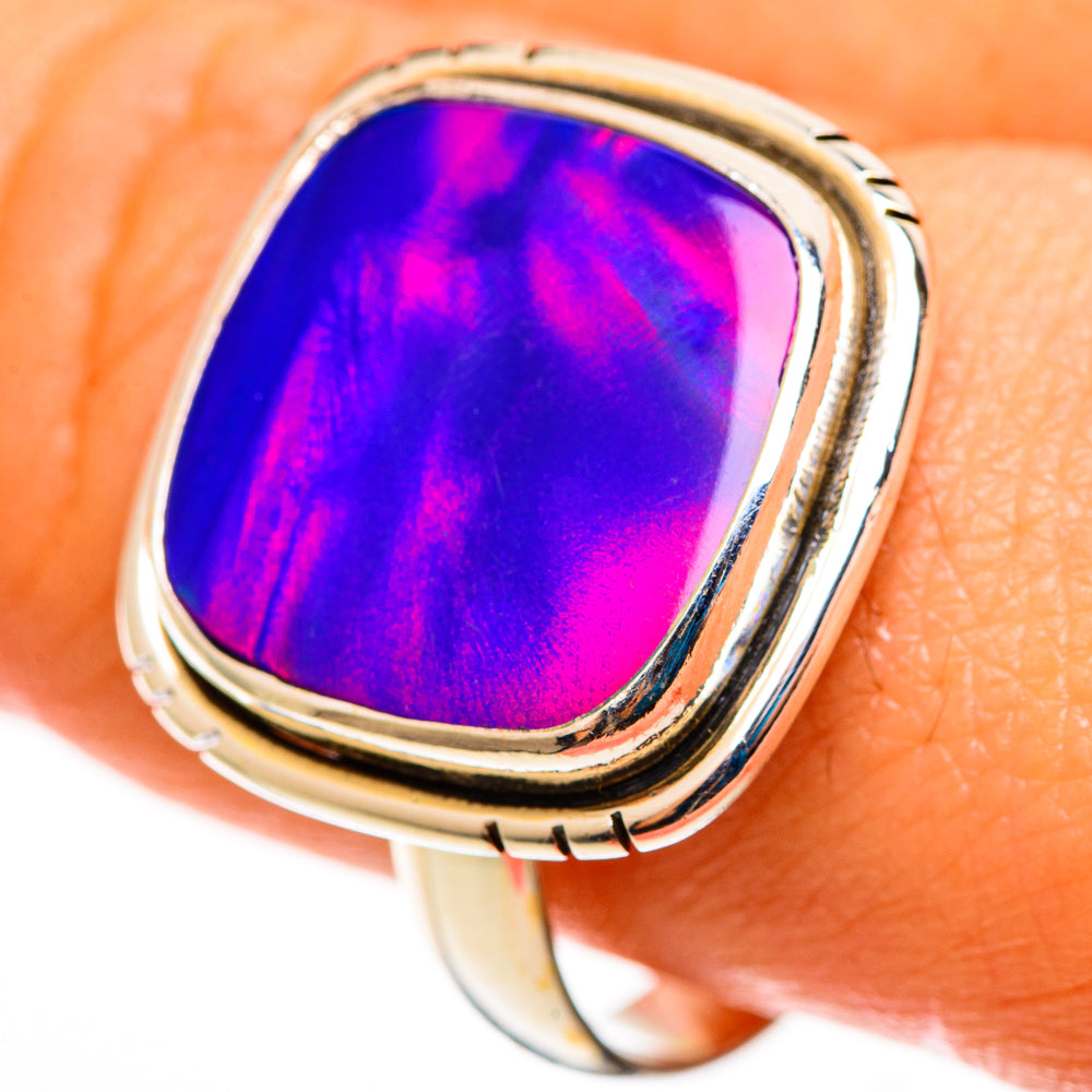 Aura Opal Rings handcrafted by Anasilvercos - RING113001