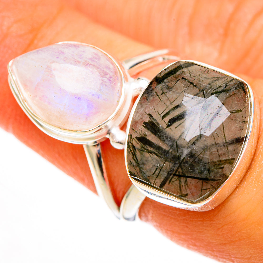 Tourmalinated Quartz Rings handcrafted by Anasilvercos - RING113004