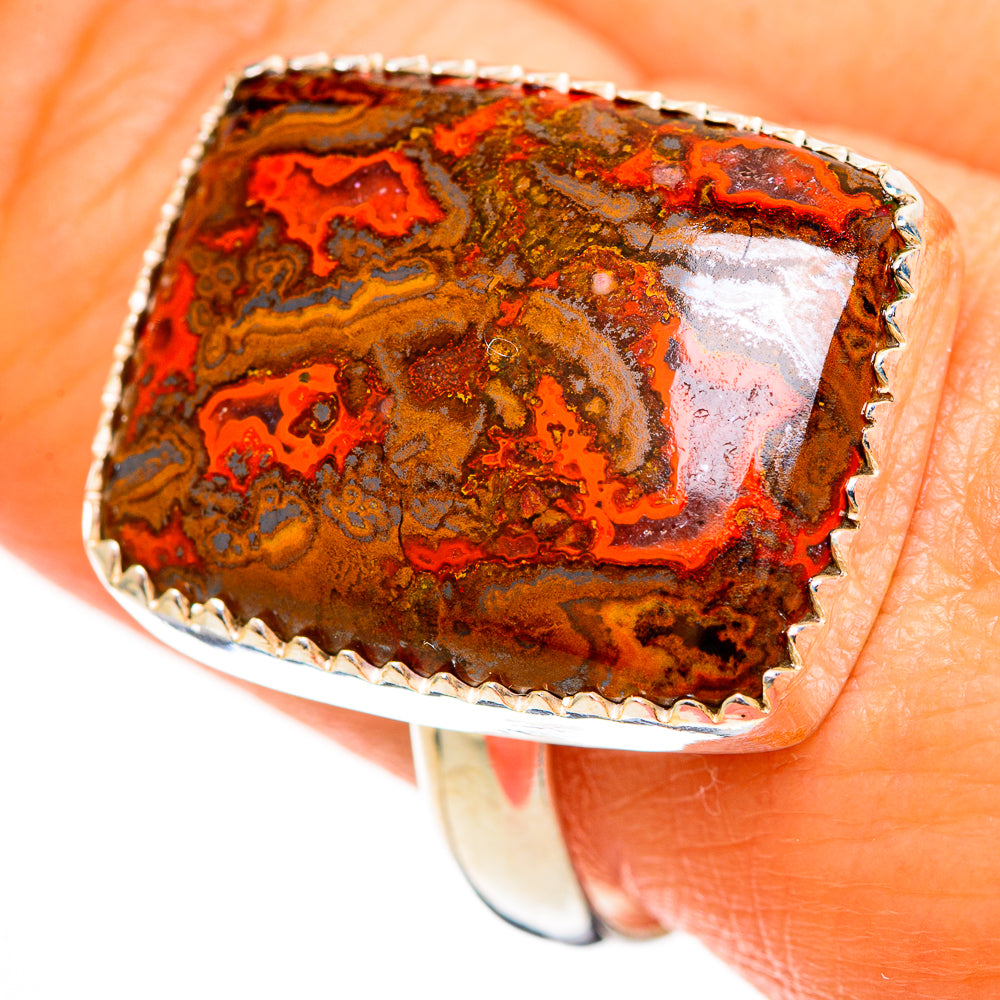 Moroccan Agate Rings handcrafted by Anasilvercos - RING113026