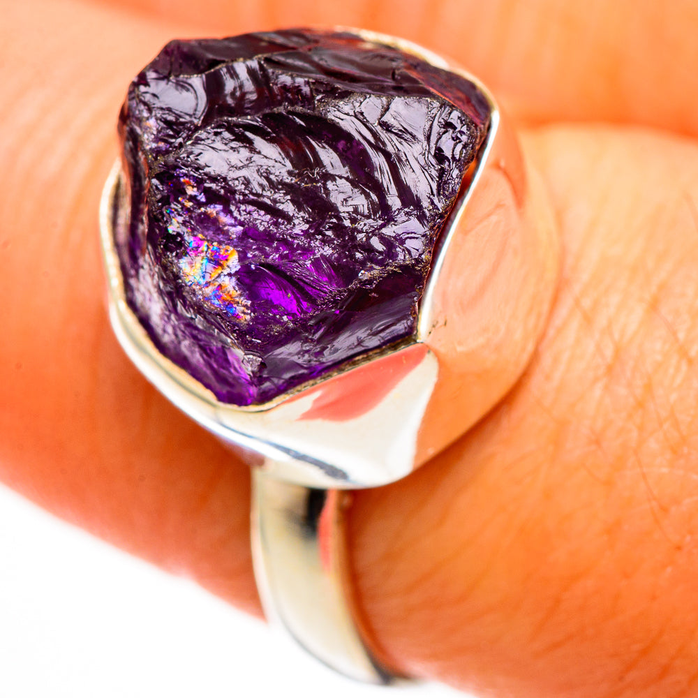 Amethyst Rings handcrafted by Anasilvercos - RING113034