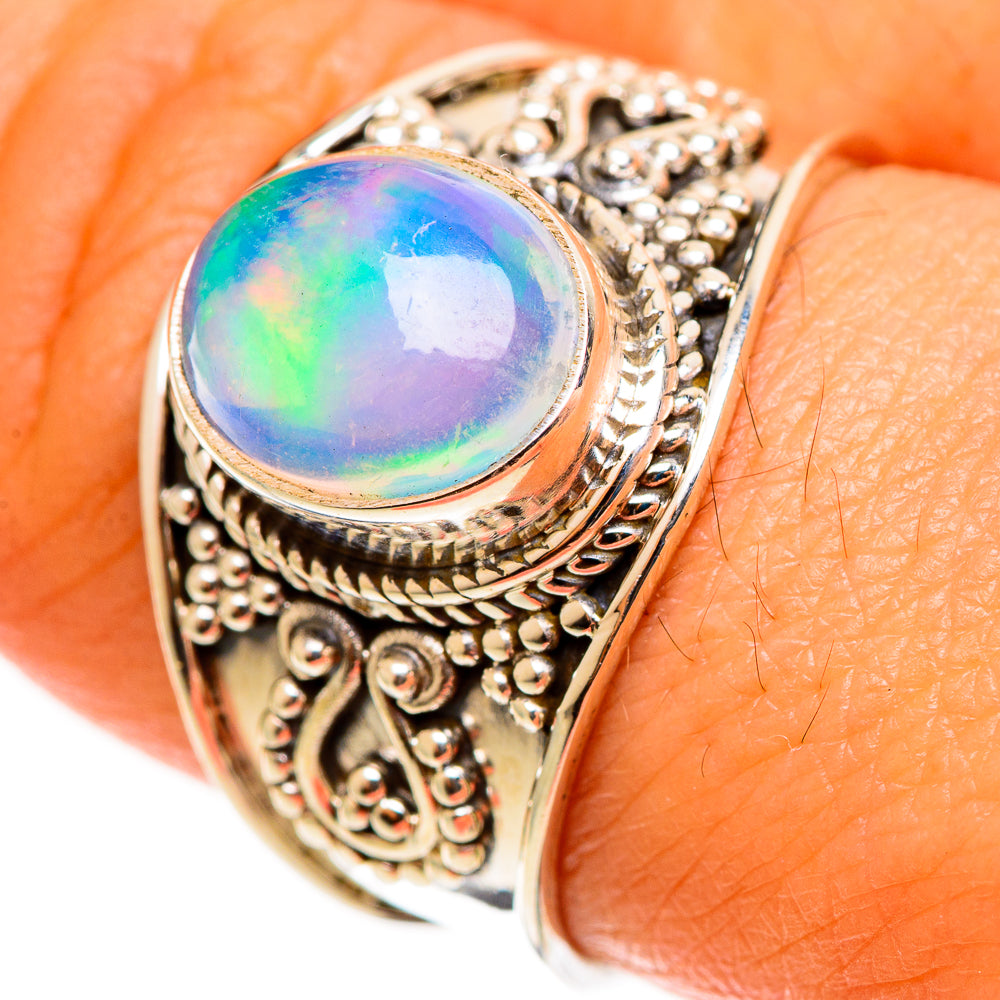 Aura Opal Rings handcrafted by Anasilvercos - RING113050