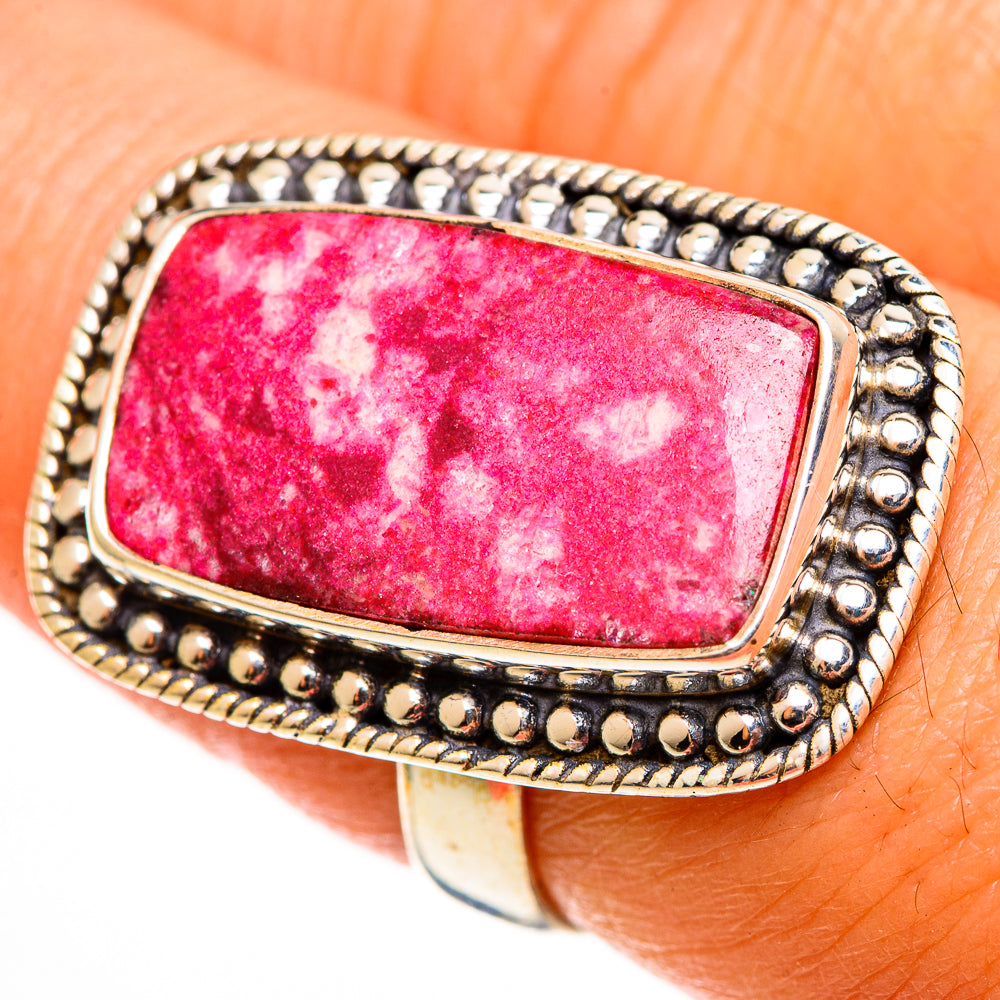 Thulite Rings handcrafted by Anasilvercos - RING113062