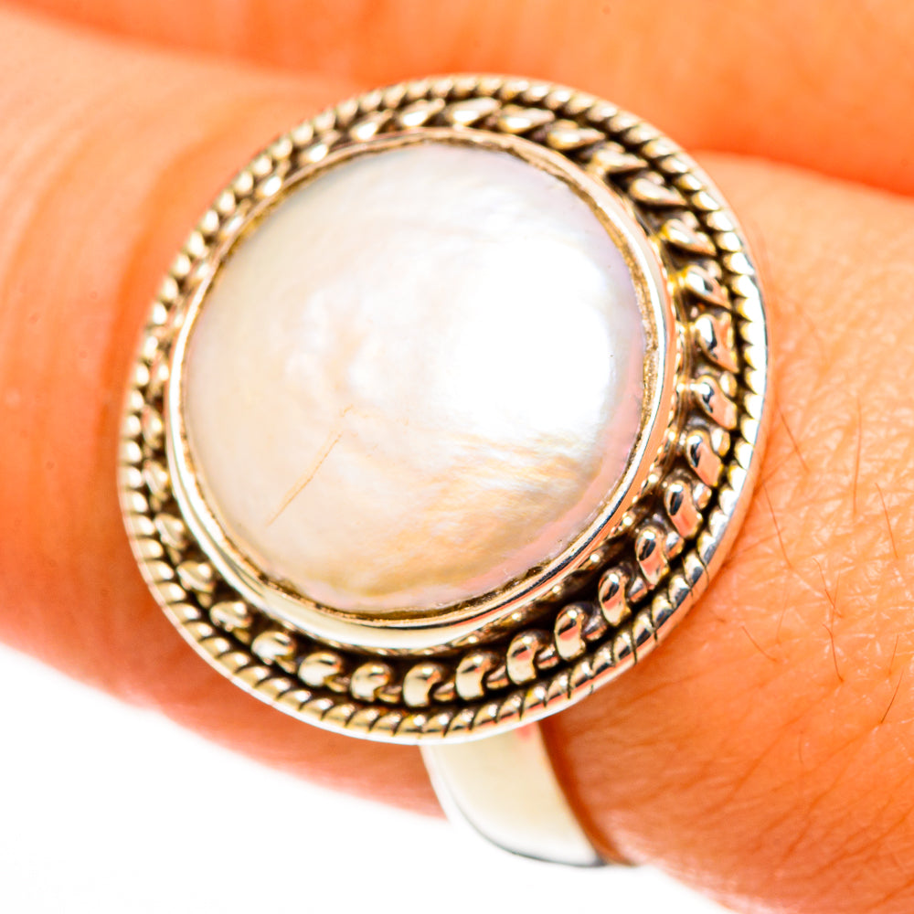 Mother Of Pearl Rings handcrafted by Anasilvercos - RING113159