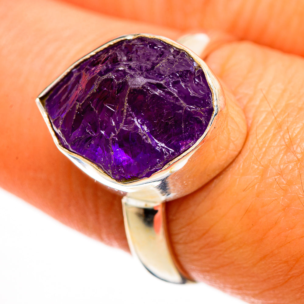 Amethyst Rings handcrafted by Anasilvercos - RING113179