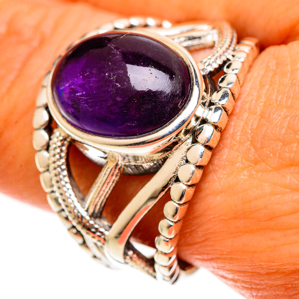 Amethyst Rings handcrafted by Anasilvercos - RING113180