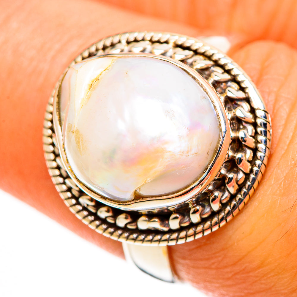 Mother Of Pearl Rings handcrafted by Anasilvercos - RING113184