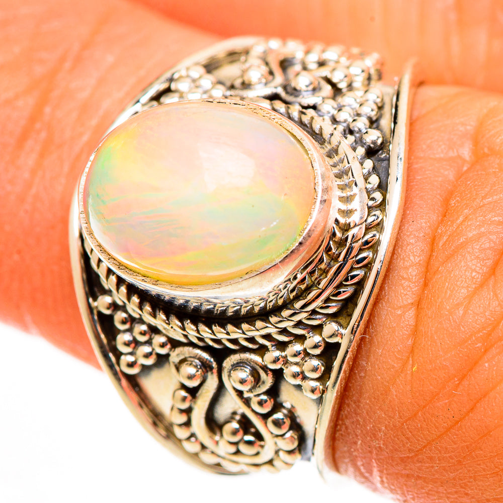 Ethiopian Opal Rings handcrafted by Anasilvercos - RING113190
