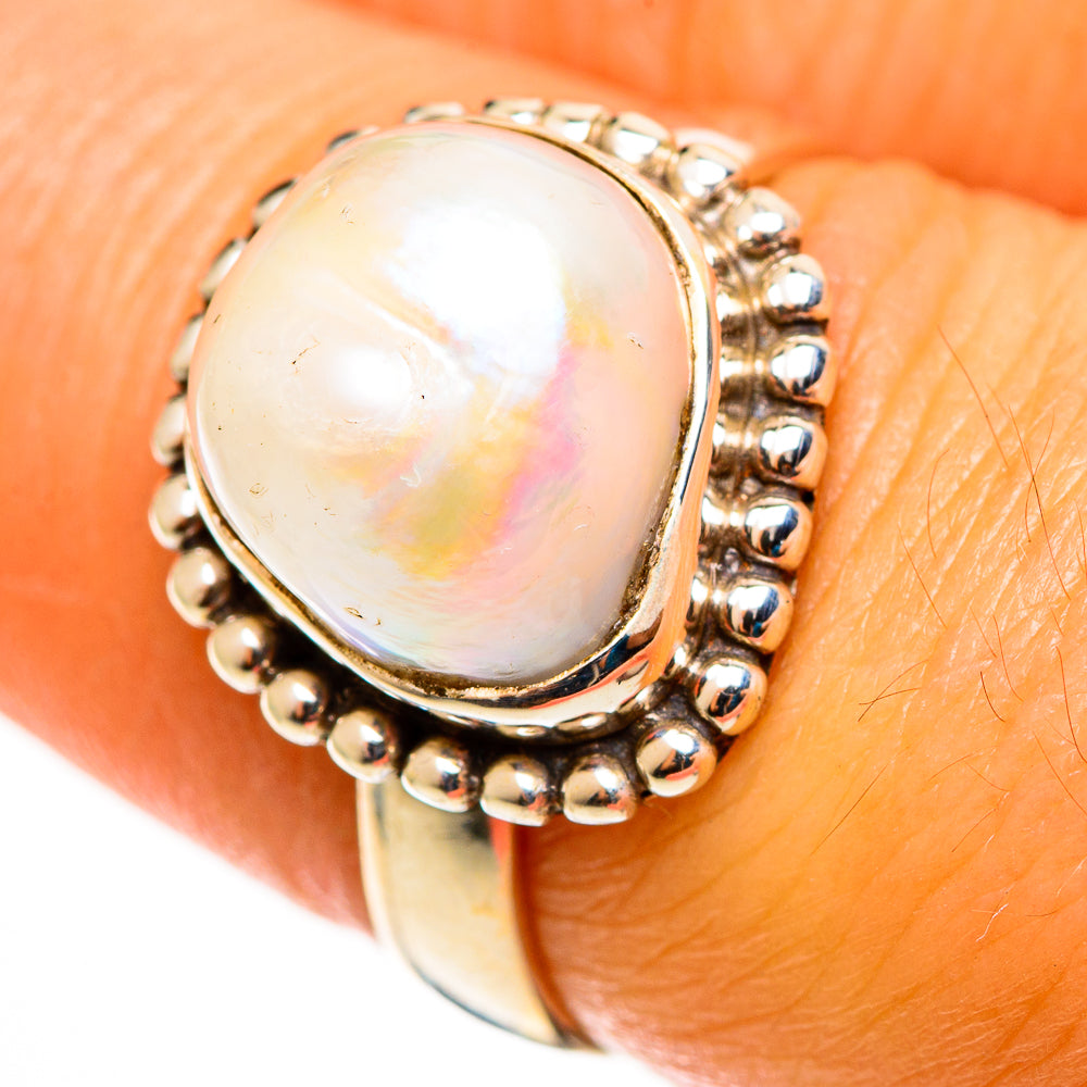 Mother Of Pearl Rings handcrafted by Anasilvercos - RING113204