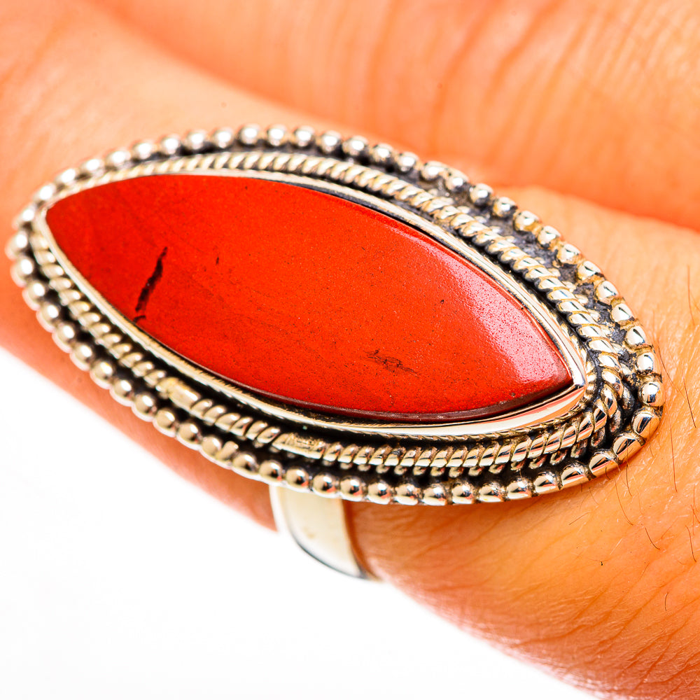 Red Jasper Rings handcrafted by Anasilvercos - RING113311
