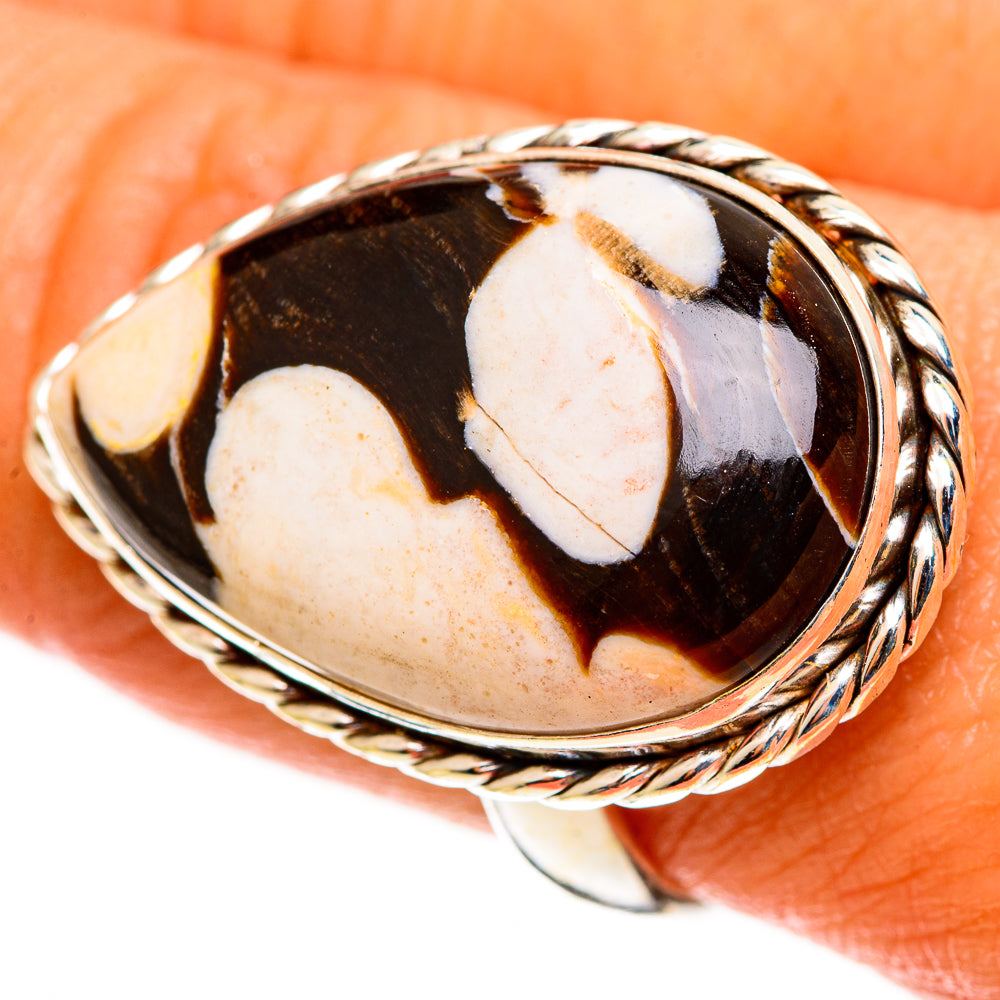Peanut Wood Jasper Rings handcrafted by Anasilvercos - RING113351