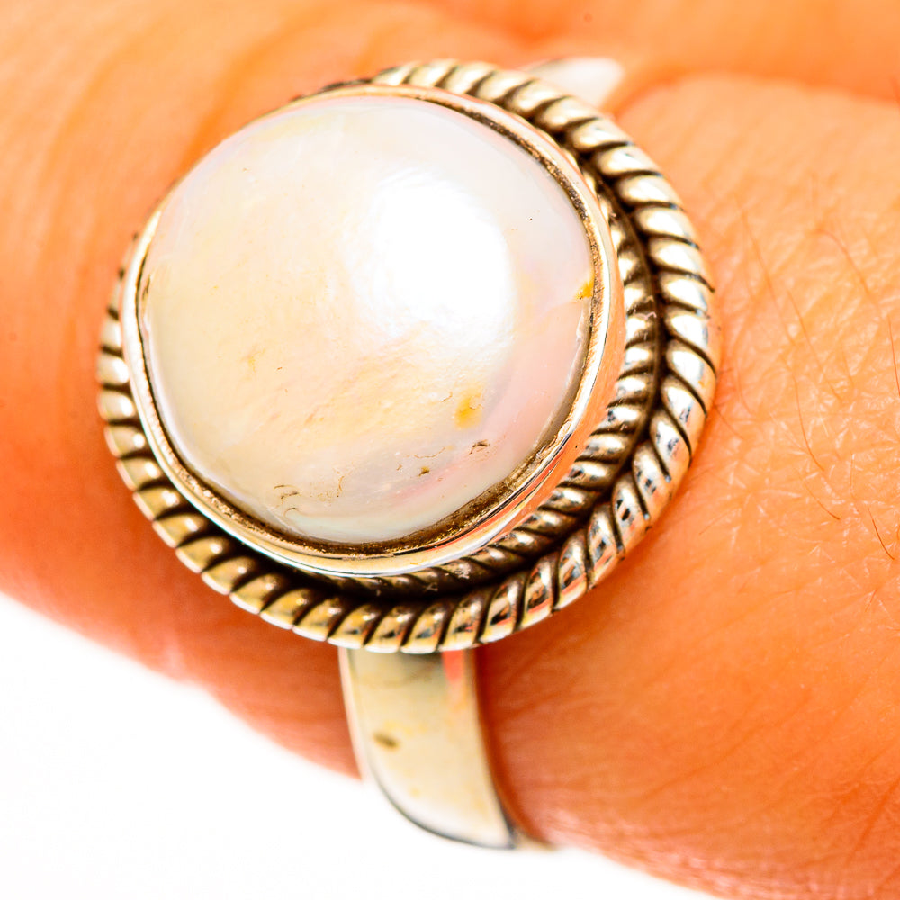 Cultured Pearl Rings handcrafted by Anasilvercos - RING113391