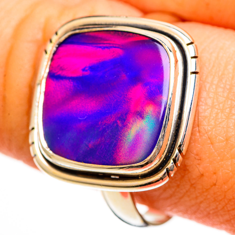 Aura Opal Rings handcrafted by Anasilvercos - RING113414