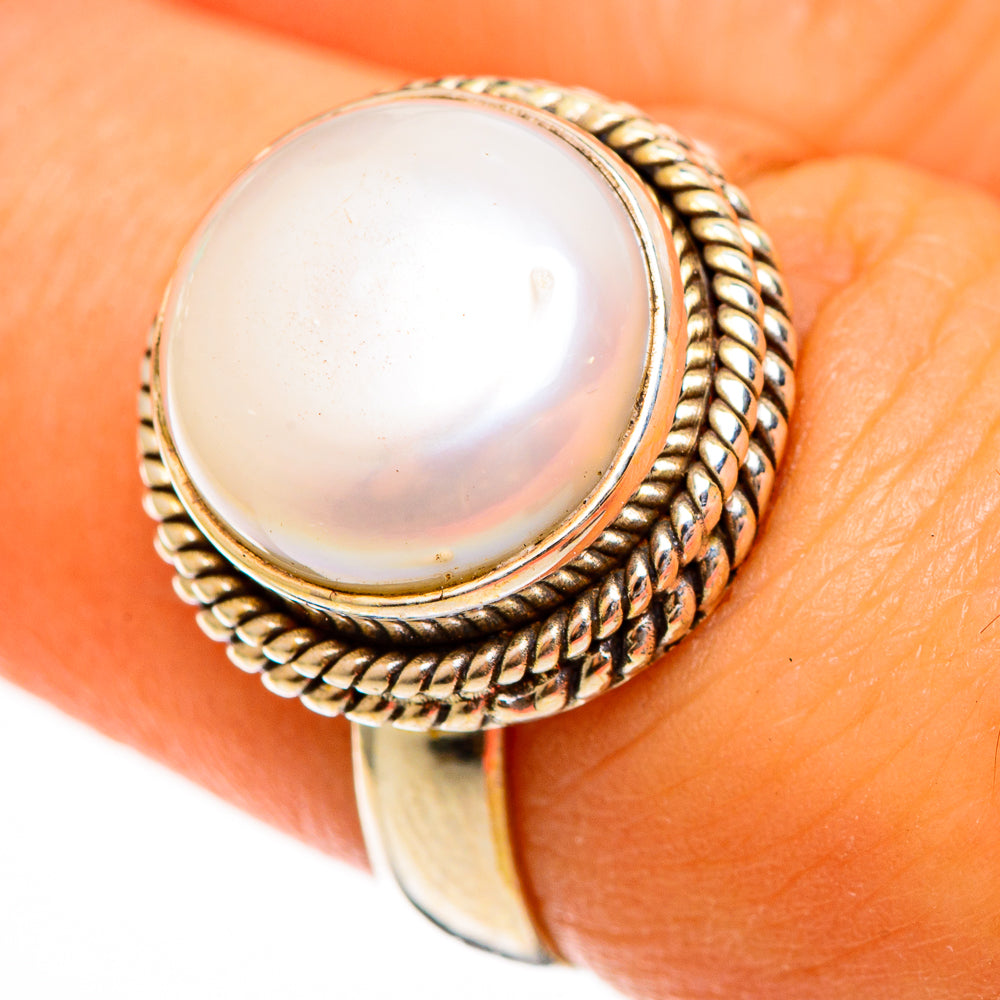 Cultured Pearl Rings handcrafted by Anasilvercos - RING113417