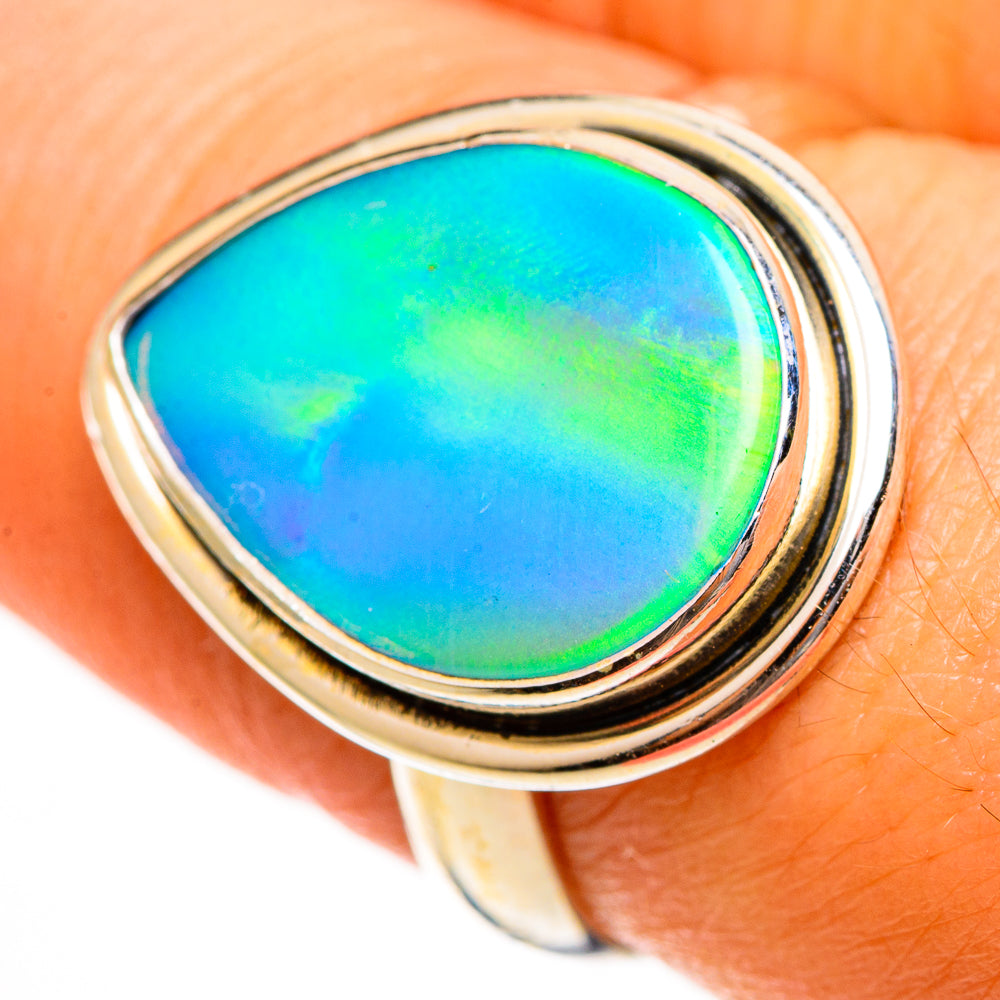 Aura Opal Rings handcrafted by Anasilvercos - RING113422