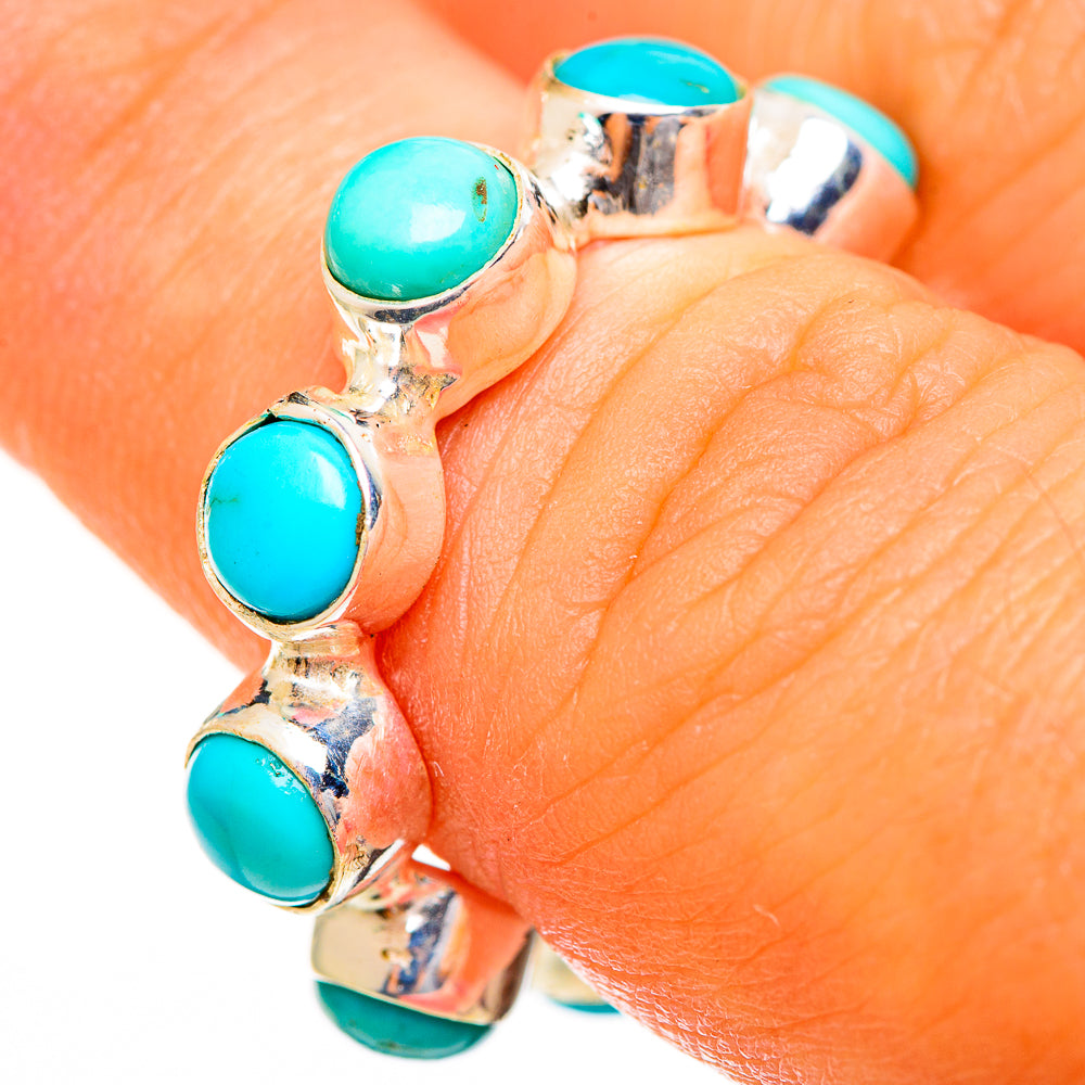Chrysocolla Rings handcrafted by Anasilvercos - RING113426
