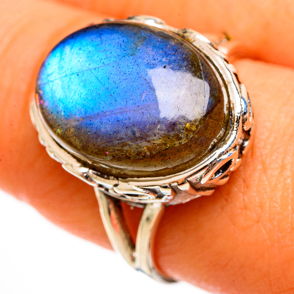 Labradorite Rings handcrafted by Anasilvercos - RING113450