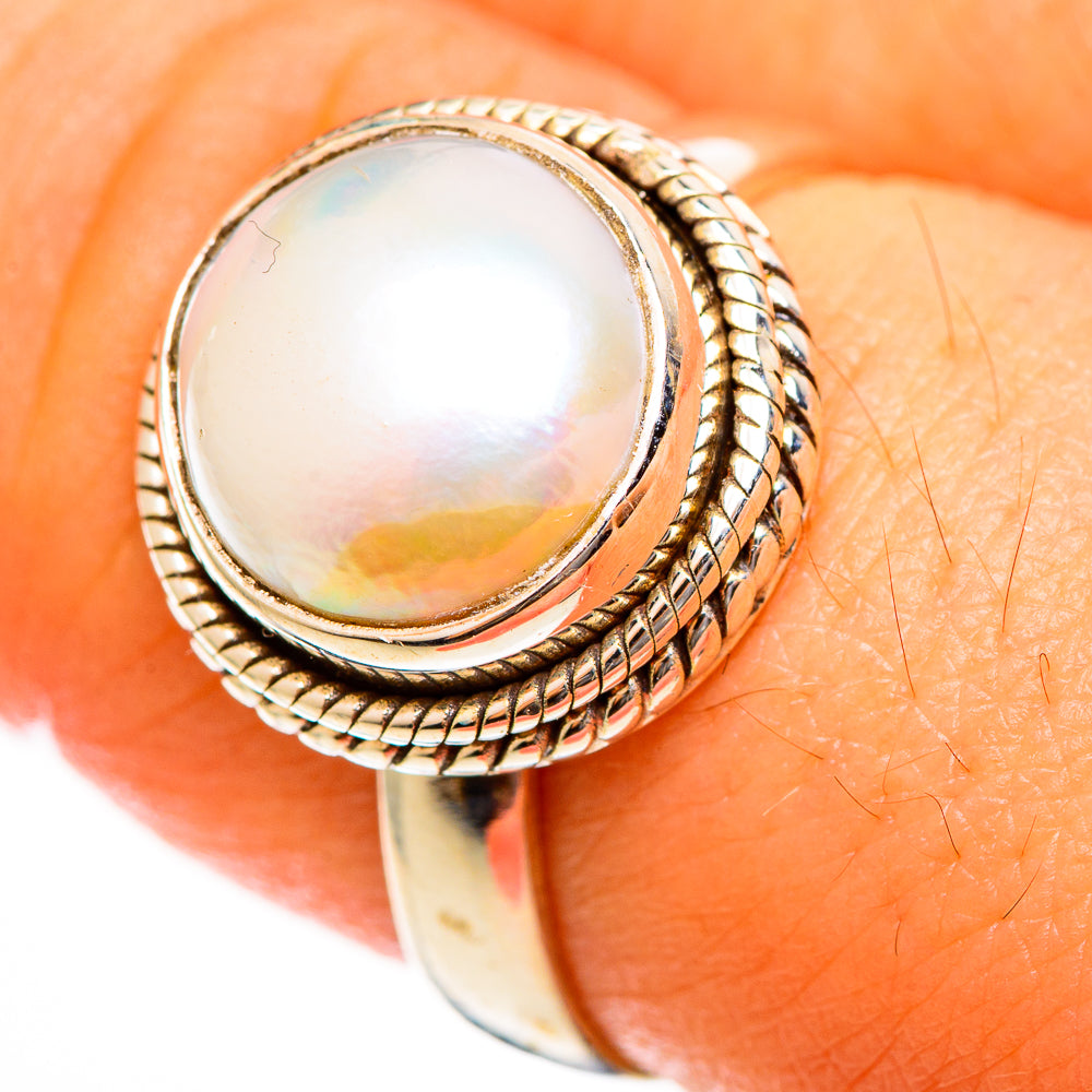 Cultured Pearl Rings handcrafted by Anasilvercos - RING113459