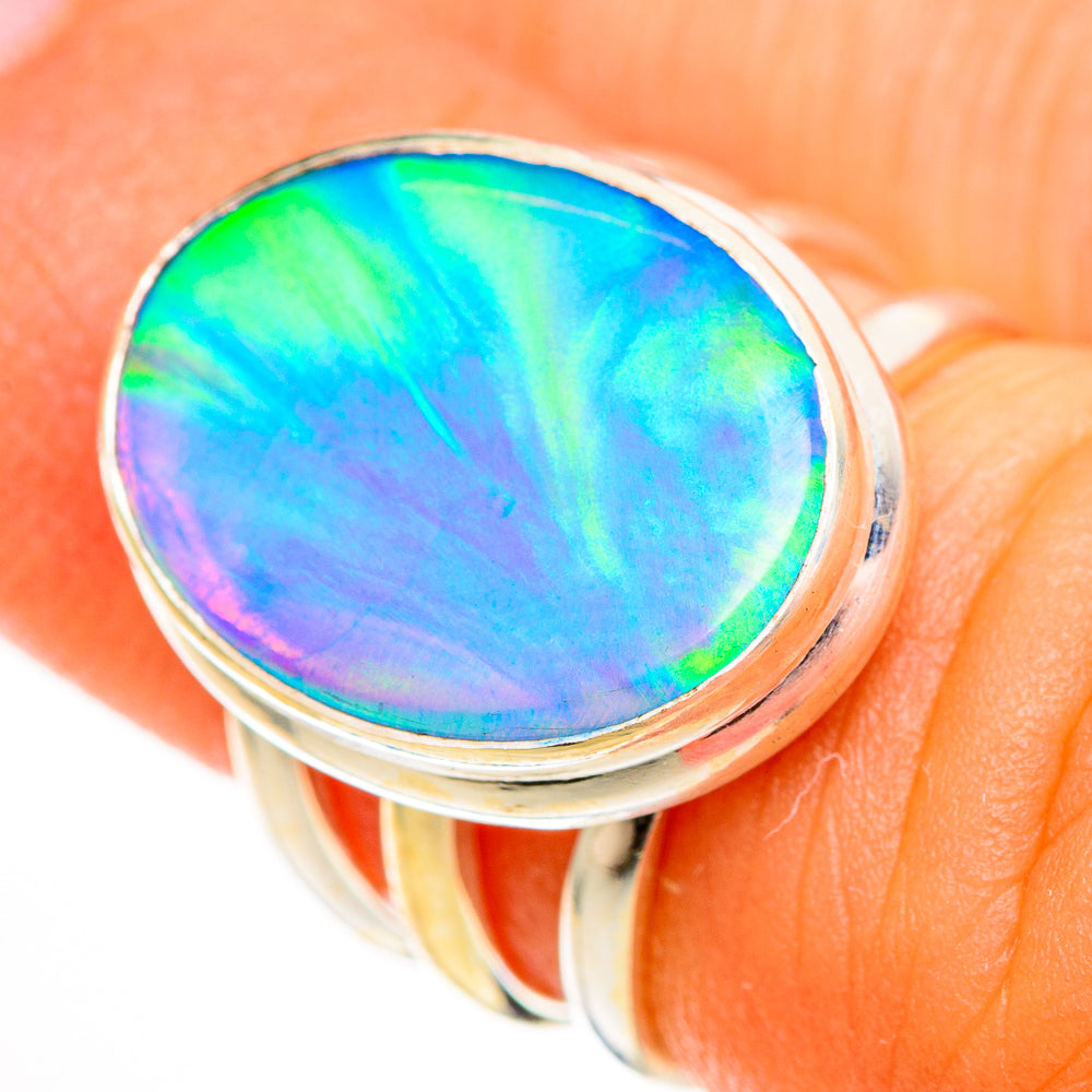 Aura Opal Rings handcrafted by Anasilvercos - RING113463
