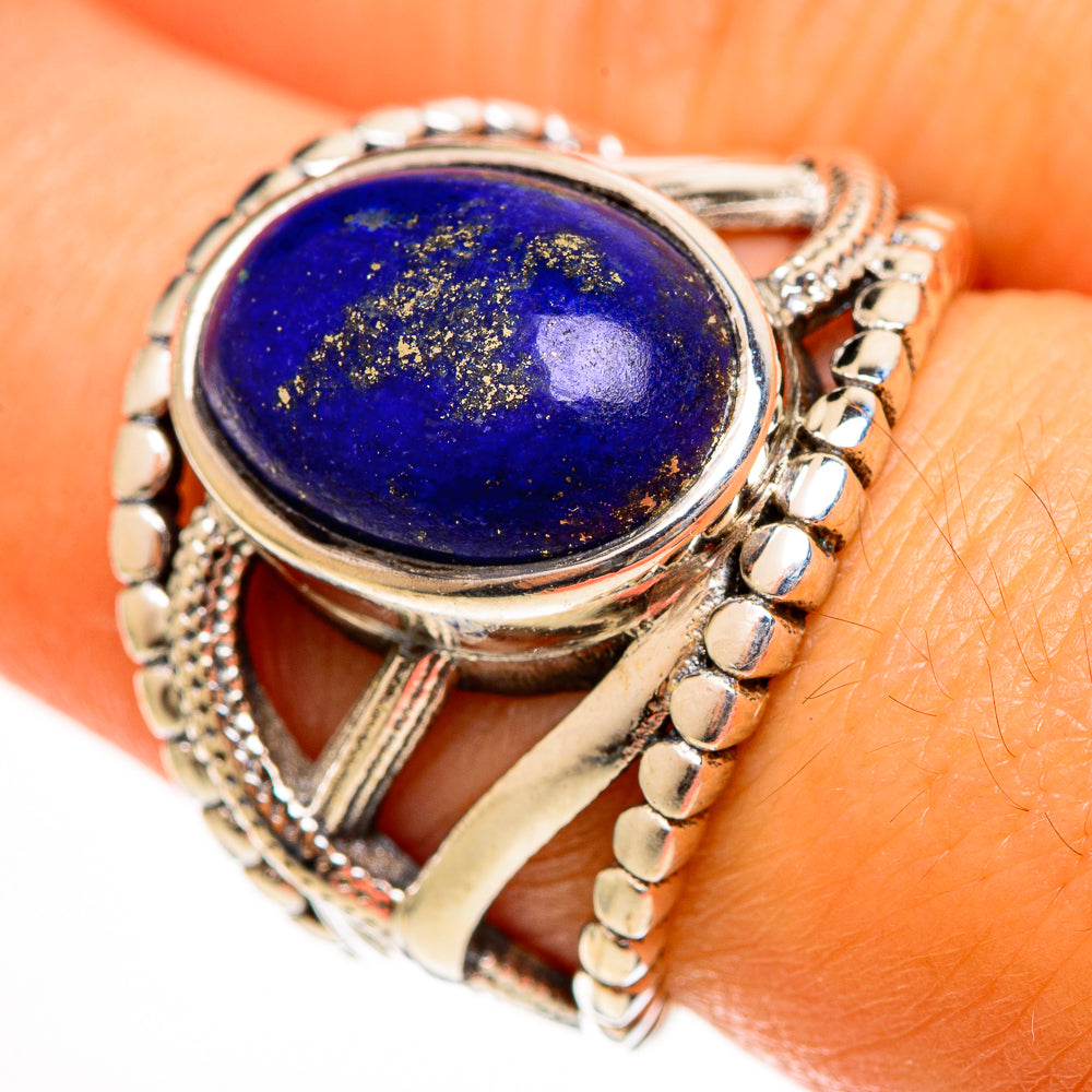 Lapis Lazuli Rings handcrafted by Anasilvercos - RING113466