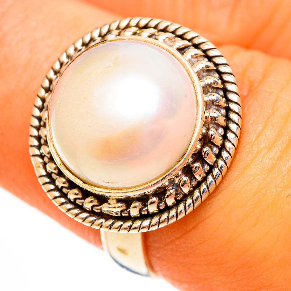 Cultured Pearl Rings handcrafted by Anasilvercos - RING113493
