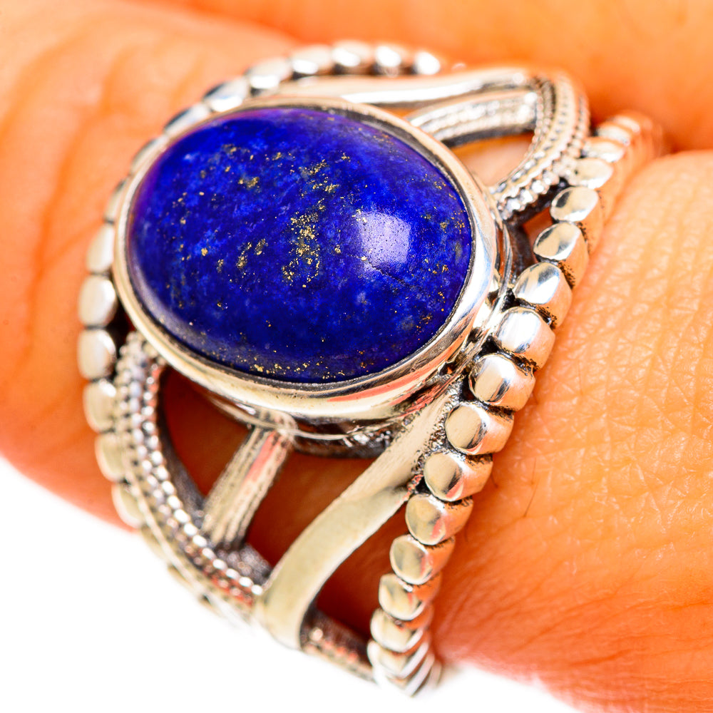 Lapis Lazuli Rings handcrafted by Anasilvercos - RING113495