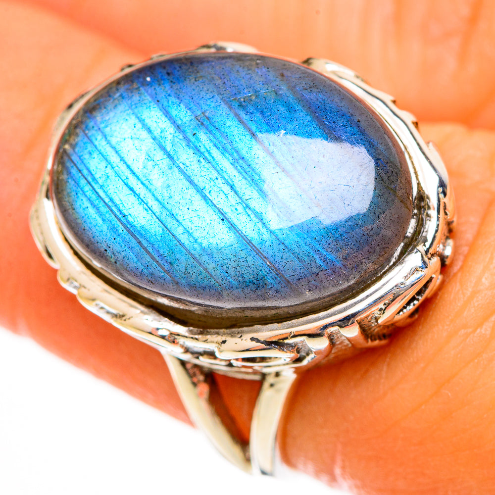 Labradorite Rings handcrafted by Anasilvercos - RING113497