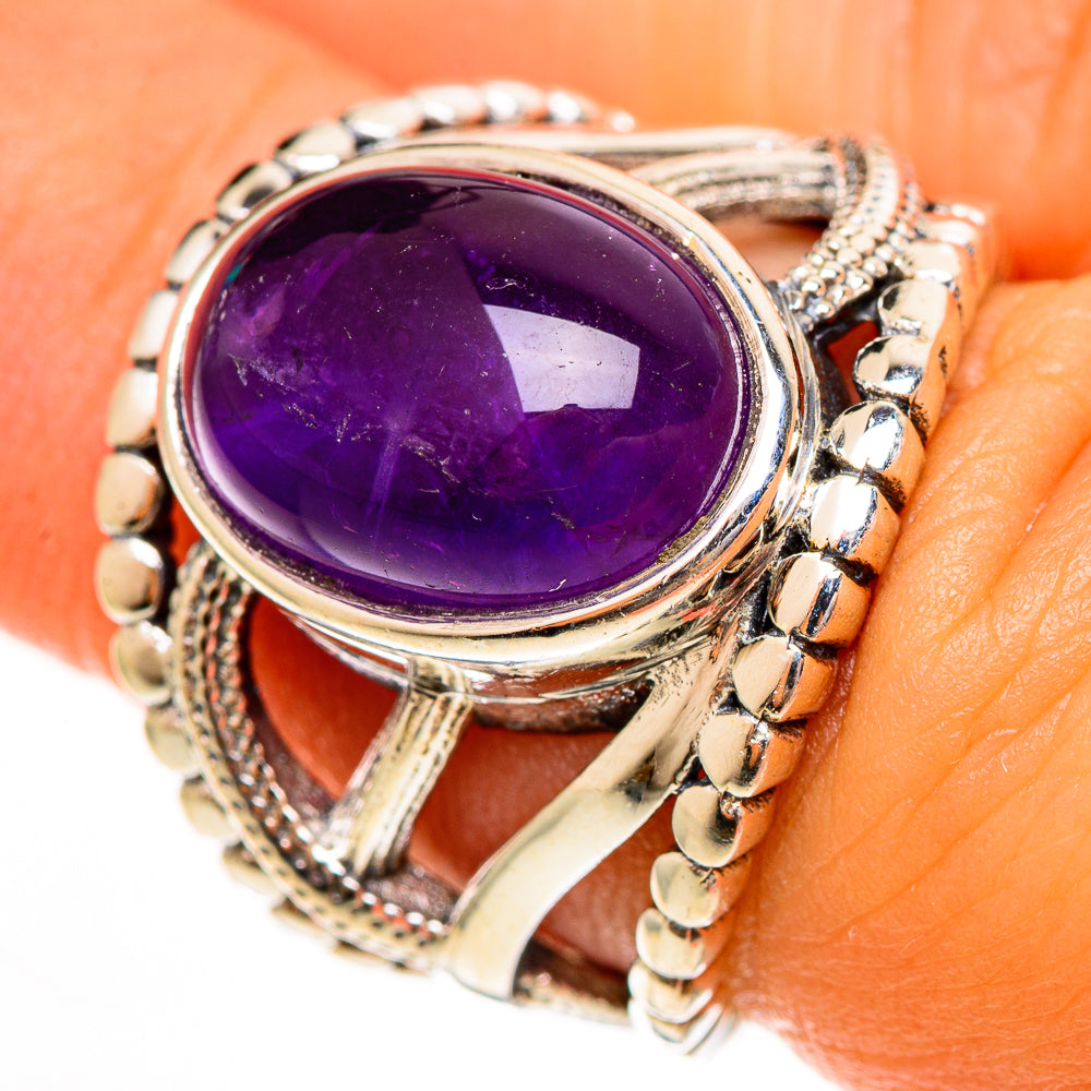 Amethyst Rings handcrafted by Anasilvercos - RING113504