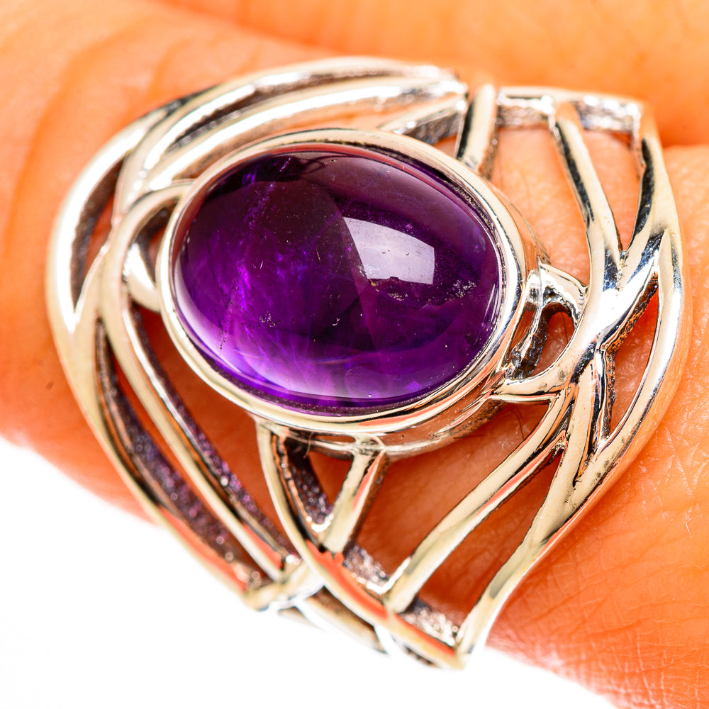 Amethyst Rings handcrafted by Anasilvercos - RING113507