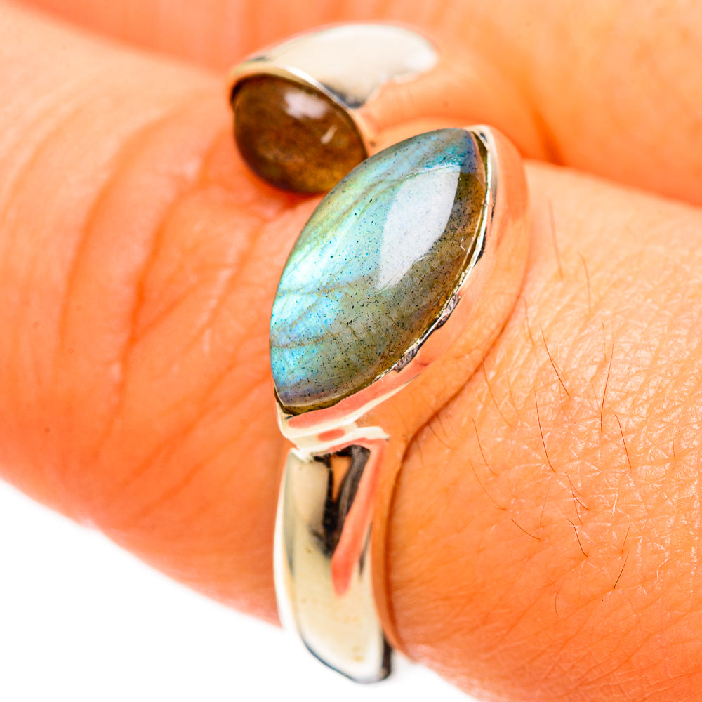 Labradorite Rings handcrafted by Anasilvercos - RING113512