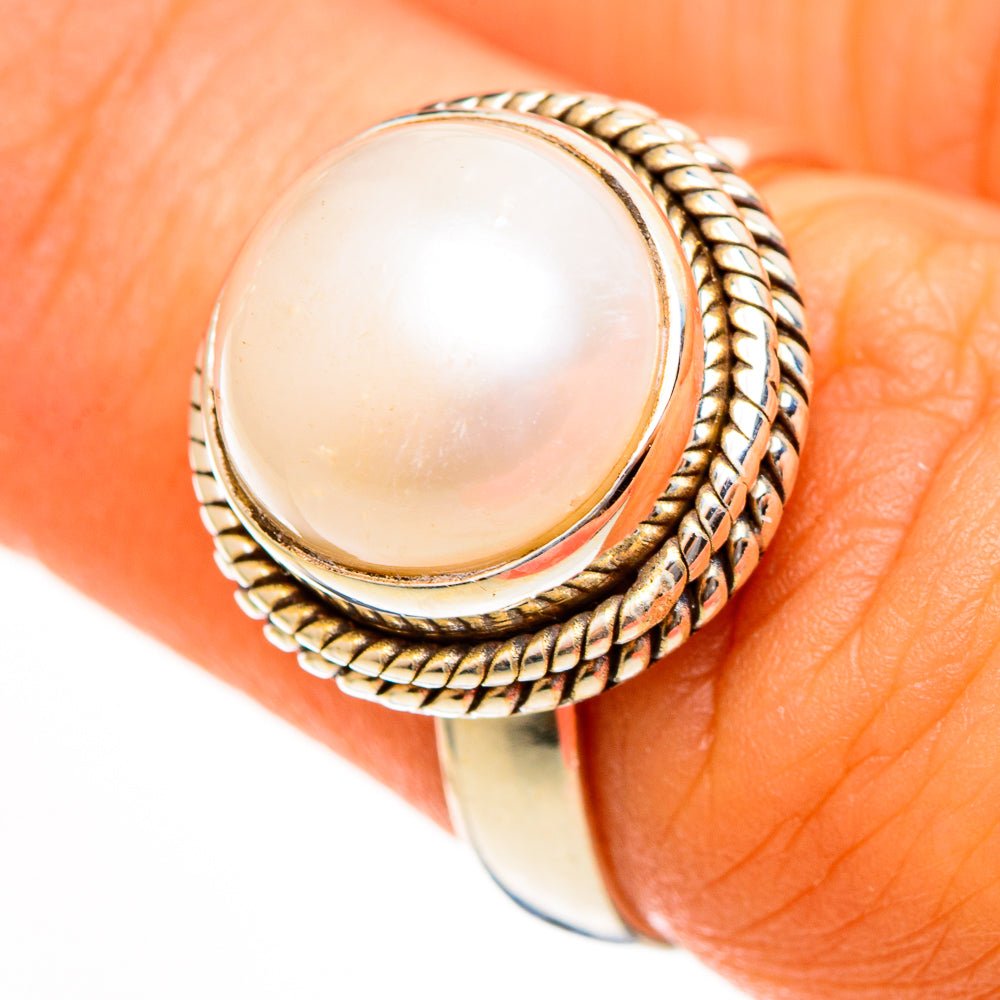 Cultured Pearl Rings handcrafted by Anasilvercos - RING113534