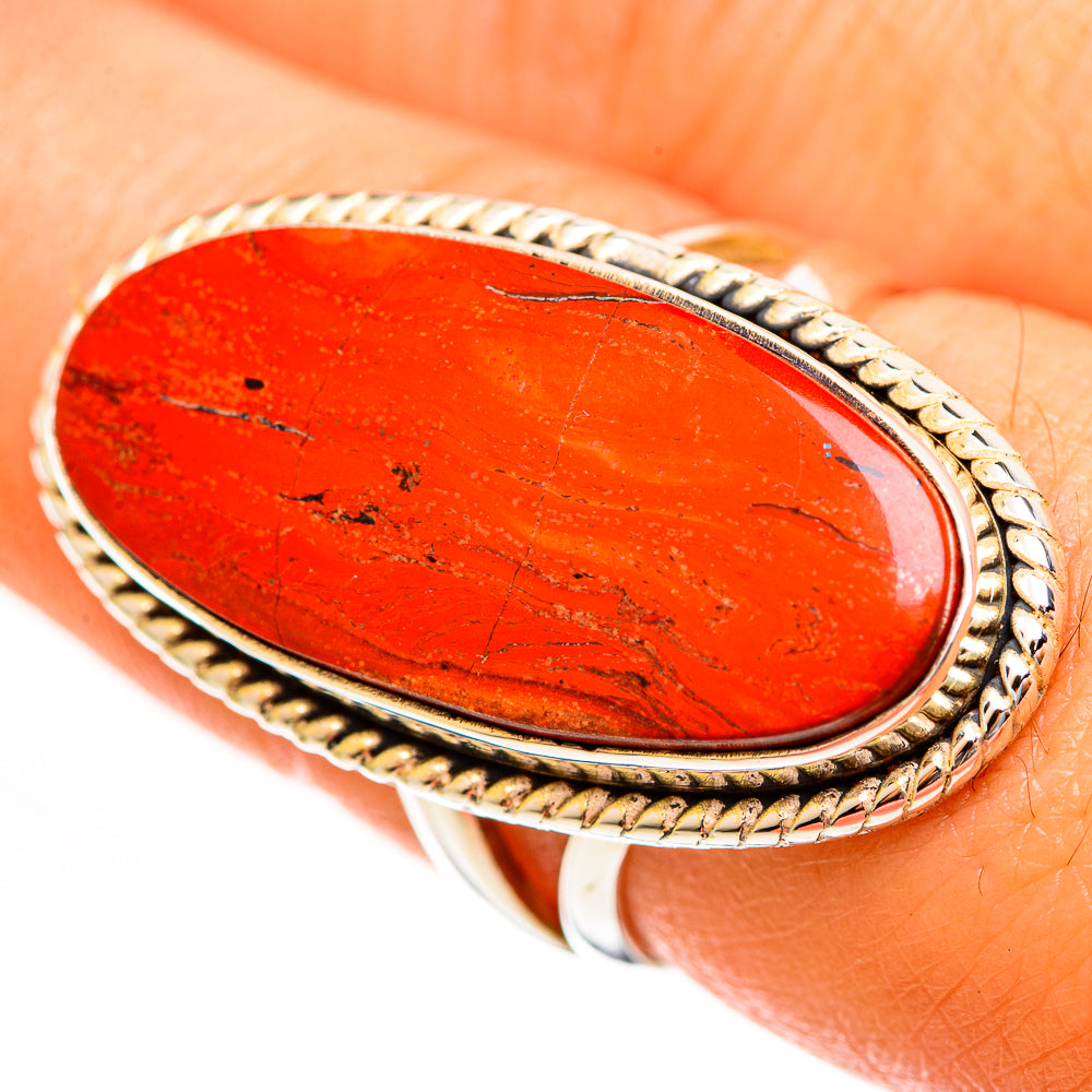 Red Jasper Rings handcrafted by Anasilvercos - RING113566