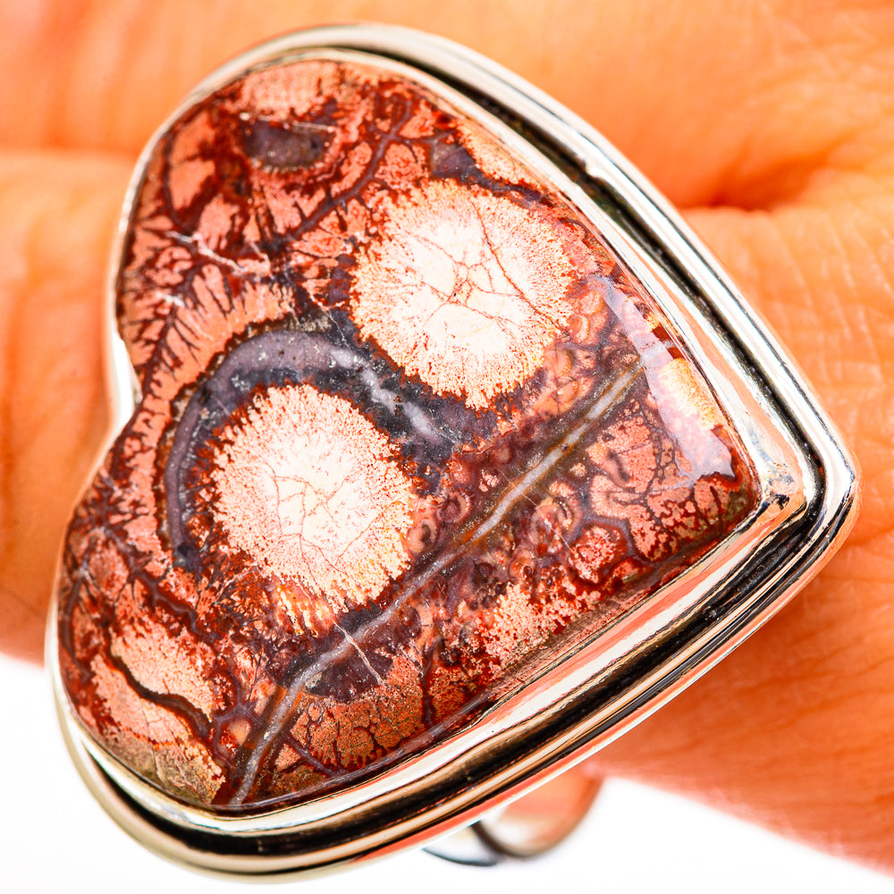 Poppy Jasper Rings handcrafted by Anasilvercos - RING113568