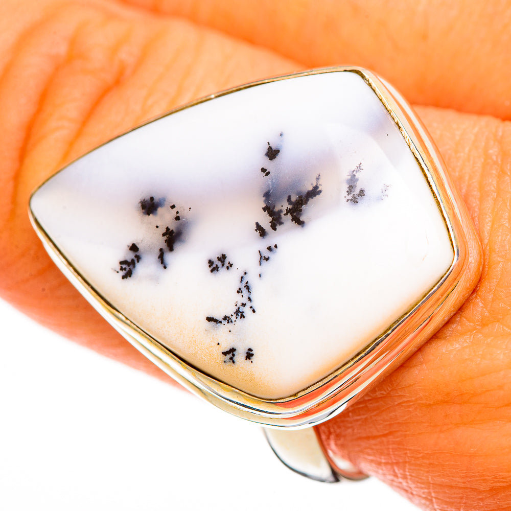 Dendritic Opal Rings handcrafted by Anasilvercos - RING113581